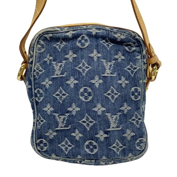 Auth LOUIS VUITTON Camera Bag M95348 Blue Monogram Denim - SR0027 Shoulder Bag - Picture 2 of 16